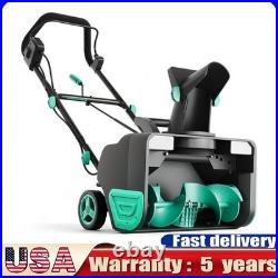 20 Electric Snowblower 2×20V Cordless Snow Blower with 4.0Ah Battery Brushless