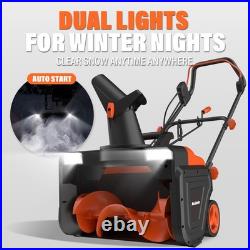 20-Inch 15-Amp Corded Electric Snow Blower 25ft Snow Throwing Distance