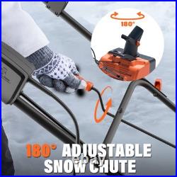 20-Inch 15-Amp Corded Electric Snow Blower 25ft Snow Throwing Distance