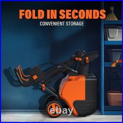 20-Inch 15-Amp Corded Electric Snow Blower 25ft Snow Throwing Distance