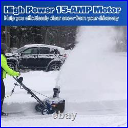 20 Inch 15 Amp Snow Blower, Walk-Behind Corded Electric Snowblower with Dual LED 20 Inch 15 Amp Snow Blower, Walk-Behind Corded Electric Snowblower with Dual LED