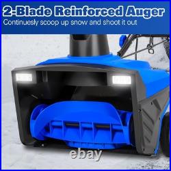 20 Inch 15 Amp Snow Blower, Walk-Behind Corded Electric Snowblower with Dual LED 20 Inch 15 Amp Snow Blower, Walk-Behind Corded Electric Snowblower with Dual LED