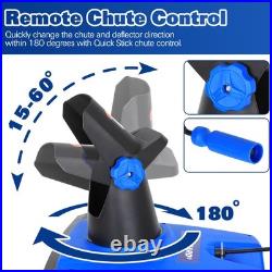 20 Inch 15 Amp Snow Blower, Walk-Behind Corded Electric Snowblower with Dual LED