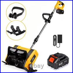 21V Cordless Snow Blower 15 Electric Snow Shovel Thrower 4.0Ah Battery Driveway