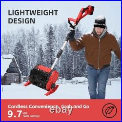 21V Cordless Snow Shovel 12 Electric Snow Blower 2x21V Battery &Charger