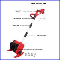 21V Cordless Snow Shovel 12 Foldable Battery Snow Blower + 2Battery&Charger 21V Cordless Snow Shovel 12 Foldable Battery Snow Blower + 2Battery&Charger