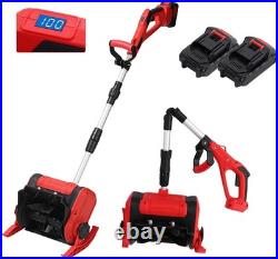 21V Cordless Snow Shovel 12 Foldable Battery Snow Blower + 2Battery&Charger