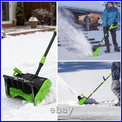21V Cordless Snow Shovel, 16-Inch Cordless Snow Blower with 2x 3000mah -Kit