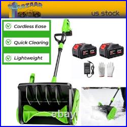 21V Cordless Snow Shovel, 16-Inch Cordless Snow Blower with 2x 3000mah -Kit