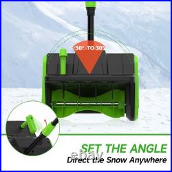 21V Cordless Snow Shovel, 16-Inch Cordless Snow Blower with 2x 3000mah -Kit