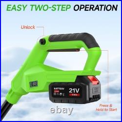 21V Cordless Snow Shovel, 16-Inch Cordless Snow Blower with 2x 3000mah -Kit