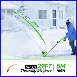 21V Cordless Snow Shovel, 16-Inch Cordless Snow Blower with 2x 3000mah -Kit