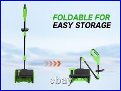 21V Cordless Snow Shovel, 16-Inch Cordless Snow Blower with 2x 3000mah -Kit