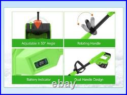 21V Cordless Snow Shovel, 16-Inch Cordless Snow Blower with 2x 3000mah -Kit