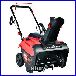 21 Inch Single Stage Gas Powered Snow Blower Electric Start 5 Year Warranty