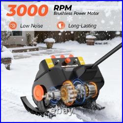 21 v Cordless Snow Blower 16 Electric Snowblower with 3.0Ah Battery Brushless