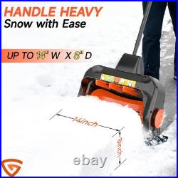 21 v Cordless Snow Blower 16 Electric Snowblower with 3.0Ah Battery Brushless