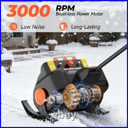 21 v Cordless Snow Blower 16 Electric Snowblower with 3.0Ah Battery Brushless