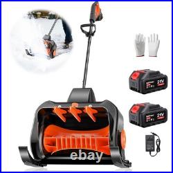 21 v Cordless Snow Blower 16 Electric Snowblower with 3.0Ah Battery Brushless