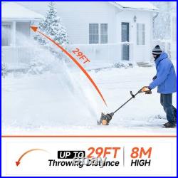 21 v Cordless Snow Blower 16 Electric Snowblower with 3.0Ah Battery Brushless