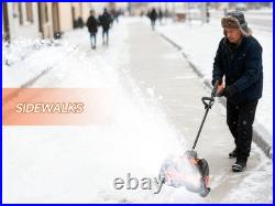 21 v Cordless Snow Blower 16 Electric Snowblower with 3.0Ah Battery Brushless