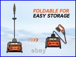 21 v Cordless Snow Blower 16 Electric Snowblower with 3.0Ah Battery Brushless