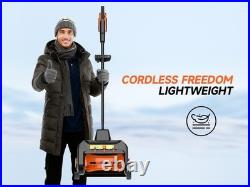 21 v Cordless Snow Blower 16 Electric Snowblower with 3.0Ah Battery Brushless