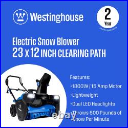 23 In. 120V Single-Stage Electric Snow Blower Corded, Powerful Snow Removal 23 In. 120V Single-Stage Electric Snow Blower Corded, Powerful Snow Removal