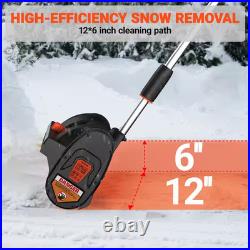 24V 12 In. Single-Stage Cordless Electric Snow Shovel with 4.0 Ah Battery and Ch 24V 12 In. Single-Stage Cordless Electric Snow Shovel with 4.0 Ah Battery and Ch