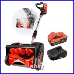 24V 12 In. Single-Stage Cordless Electric Snow Shovel with 4.0 Ah Battery and Ch 24V 12 In. Single-Stage Cordless Electric Snow Shovel with 4.0 Ah Battery and Ch