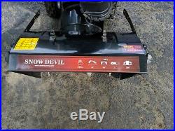 26 Snow Devil Snow Thrower Blower Machine Electric Start 208cc Gas DB7651-26