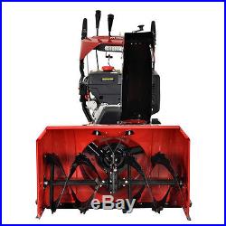 28 inch 252cc Two Stage E-Start Gas Snow Blower/Thrower with Heated Grips