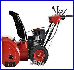 28 inch Snow Blower Snow Thrower Two Stage Electric Start 252cc Gas Snow Engine