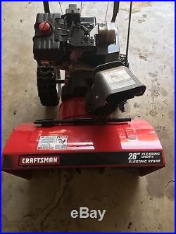 28 inch Two Stage Craftsman Snow Blower 9HP Tecumseh