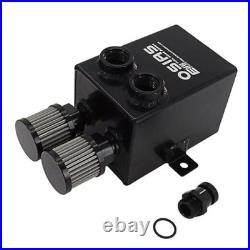 2L 2X 12AN Oil Breather Catch Can Tank 2 Port Dual Breather Filter Kit 2L 2X 12AN Oil Breather Catch Can Tank 2 Port Dual Breather Filter Kit