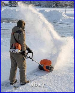 2.0HP Gas Snow Shovel 43CC, 2-Stroke Engine with 20 Ft Throw Distance for Driveway