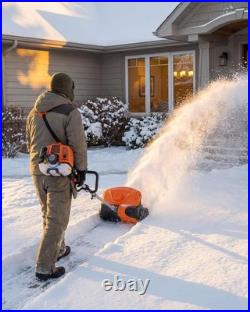 2.0HP Gas Snow Shovel 43CC, 2-Stroke Engine with 20 Ft Throw Distance for Driveway