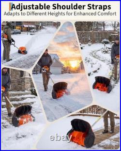 2.0HP Gas Snow Shovel 43CC, 2-Stroke Engine with 20 Ft Throw Distance for Driveway