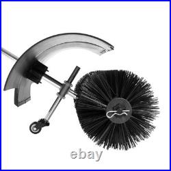 2-Stroke Walk-Behind Power Snow Sweeper 37.4 Gasoline Broom Snow Machine USA