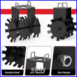32 Heavy Duty Disc Harrow, ATV/UTV Towed Disc Plow Harrow with General 2 Hit