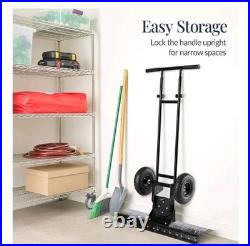 36In Galvanized Blade Heavy-Duty 2-Wheel Snow Pusher Hand Plow for Snow Removal