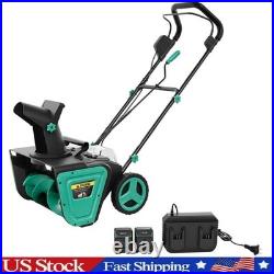 40V 20 Brushless Cordless Snow Blower with 2x4.0Ah Battery Charger & LED Lights 40V 20 Brushless Cordless Snow Blower with 2x4.0Ah Battery Charger & LED Lights
