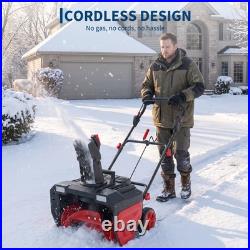 40V (2X20V) 21 Cordless Snow Blower with Brushless Motor & 2 Batteries Blower