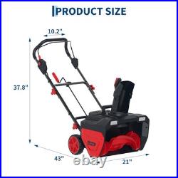 40V (2X20V) 21 Cordless Snow Blower with Brushless Motor & 2 Batteries Blower