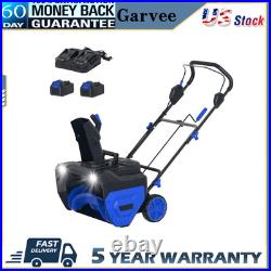 40V (2X20V) 21 Cordless Snow Blower with Brushless Motor & 2 Batteries &Charger