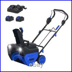 40V (2X20V) 21 Cordless Snow Blower with Brushless Motor & 2 Batteries &Charger