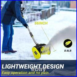 40V Brushless Cordless Snow Shovel, 13-Inch Electric Snow Blower with 2X 4.0Ah B