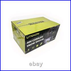 40V Brushless Cordless Snow Shovel, 13-Inch Electric Snow Blower with 2X 4.0Ah B