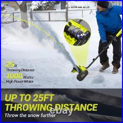 40V Brushless Cordless Snow Shovel, 13-Inch Electric Snow Blower with 4.0Ah Batt