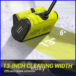 40V Brushless Cordless Snow Shovel, 13-Inch Electric Snow Blower with 4.0Ah Batt